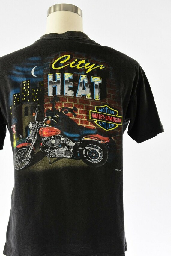 80s 90s Vintage Mens L Harley Davidson Graphic Te… - image 4