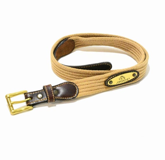 Vintage Jordache Leather Belt Vintage Jordache Leather Solid Brass Buckle Belt 34 main image 4