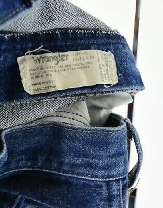 70s Vintage Women’s High Waist Wrangler Jeans Blu… - image 6