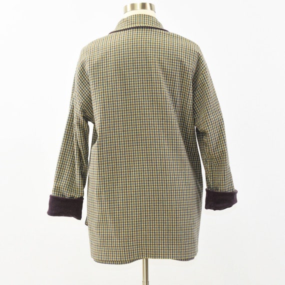 90s Vintage Womens Reversible Coat Pendleton Knoc… - image 8