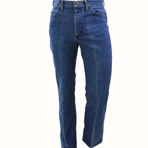 90s Vintage Wrangler Western Style Stone Wash Jeans Mens 33 x 32 Straight Fit image 4
