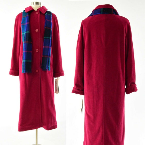 New 70s Vintage Womens 12 Red Top Coat Jennifer C… - image 1