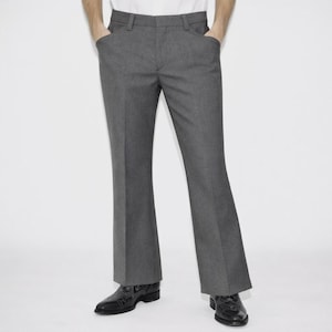 Grey Flare Pants - Etsy