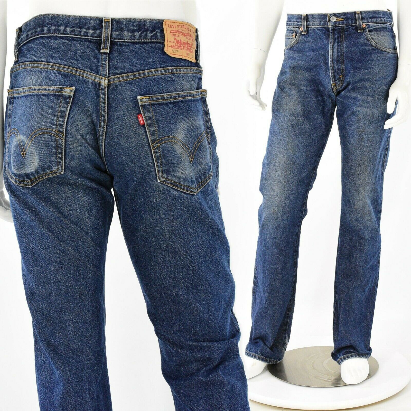 Levis 517 Stone Washed Jeans Mens Size 