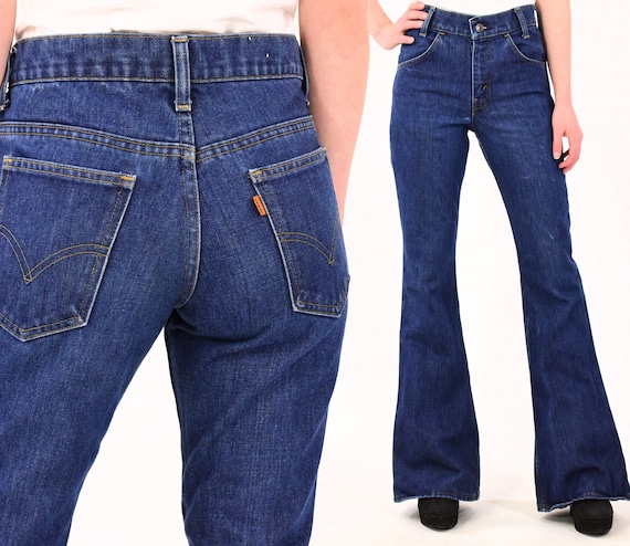 levi high waisted bell bottom jeans
