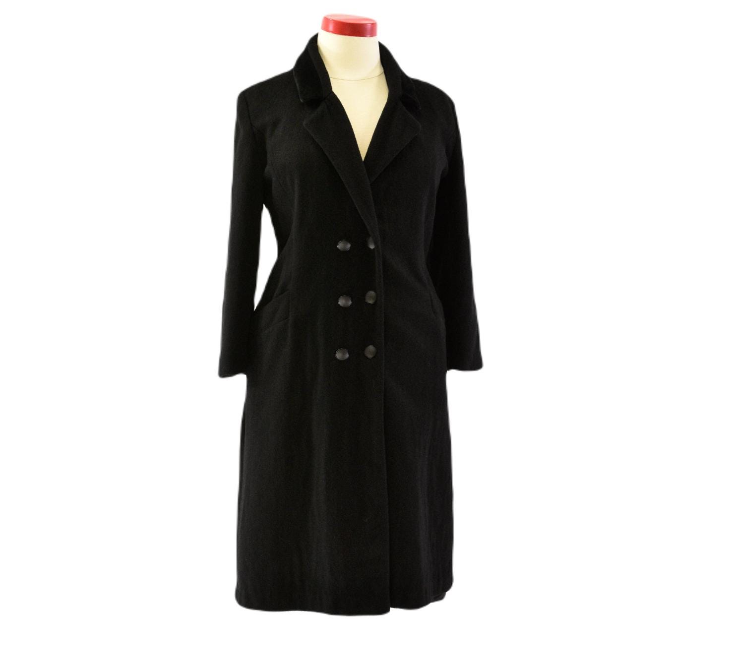 Vintage 80s Oversized Wool Coat - Etsy