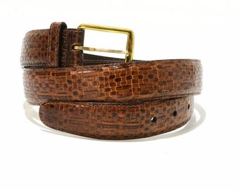 NWOT WCM New York Genuine Italian Calfskin Leather Lined Italian Calfskin Leather Belt WCM New York Belt Womens Size  main image 4