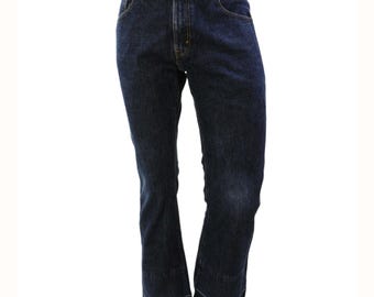 Size 30x30 Vintage 90s Levi's 517 Faded Blue Bootcut Whisker Jeans