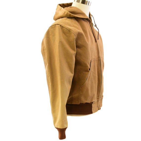 90s Carhartt Duck Cotton Jacket Hooded Made in the USA Mens 90s Carhartt Duck Cotton Jacket Hooded Made in the USA Mens