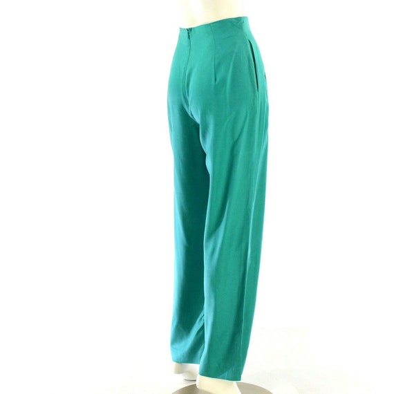 New 80s Vintage Georgiou Studio Silk Pants High W… - image 4