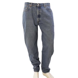 90s Vintage Levis 550 Medium Stone Wash Jeans Mens 40x30 Tapered Leg Grunge