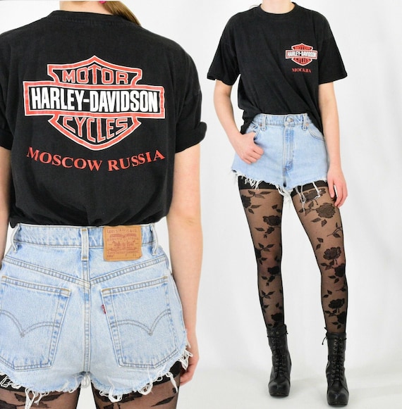 Vintage harley-davidson t-shirt womens - Gem