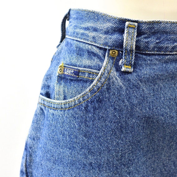 True 80s Vintage High Waist Tapered Leg Stone Was… - image 3