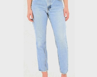 90s Vintage Levis 550 Jeans Womens Light Stone Wash High Waist Tapered Leg Jeans 0 2 4 6 8 10 12 14 16 20 22 24W