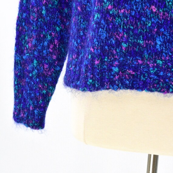 80s Vintage Pasta Sweater Soft Hairy Crew Neck Sw… - image 3