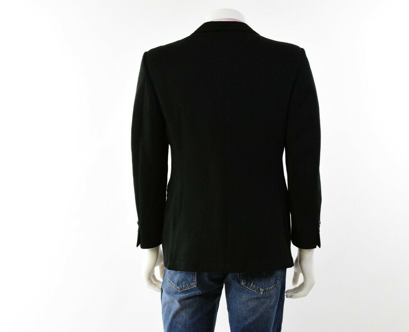 Mens 42S Jcpenney Faux Leather Trimmed Jacket Feather Print Etsy