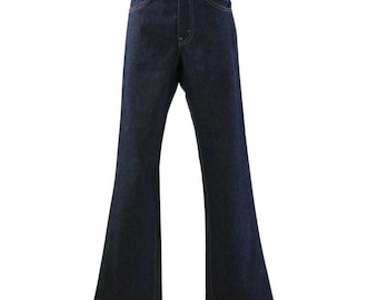 70s Vintage Levis Bell Bottoms Womens 00 Indigo Flare Jeans Deadstock Boho Bells