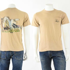 70s Vintage Mens M Maui Double Sided Graphic T Shirt HiCru by Stedman