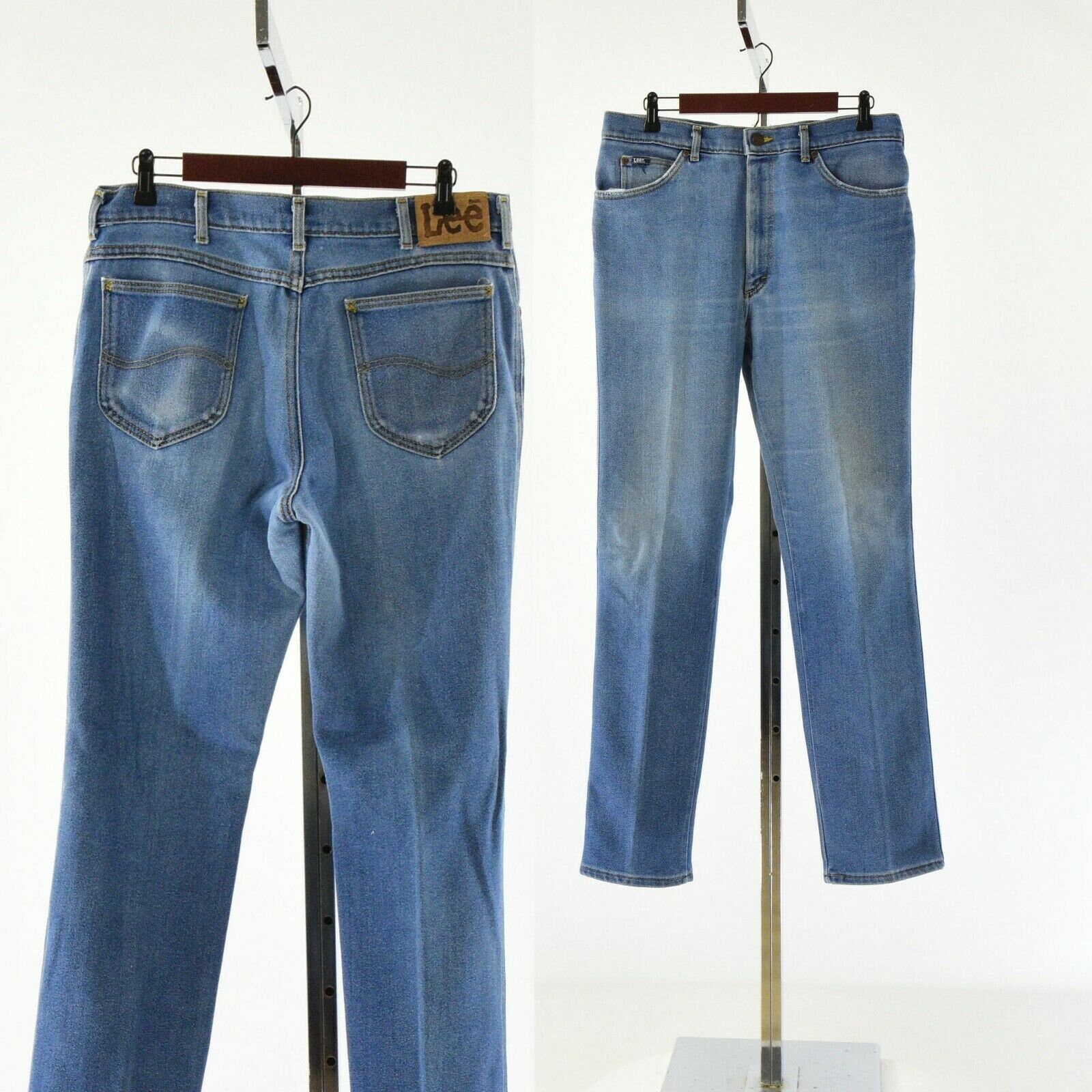 80s Vintage Lee Stone Wash Jeans Mens 