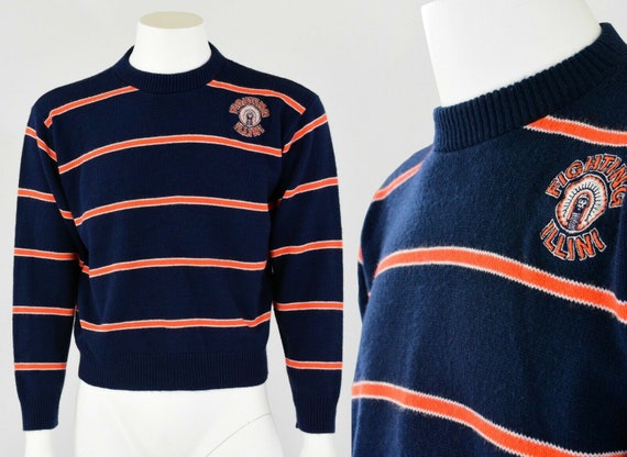 Early 80s vintage men's M/L Fighting Illini sweate