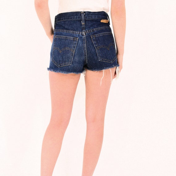 70s Vintage Womens 2 Levis High Waist Shorts Stre… - image 6