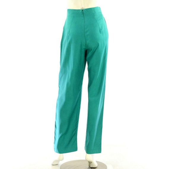 New 80s Vintage Georgiou Studio Silk Pants High W… - image 5