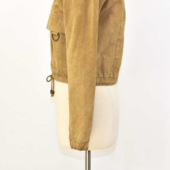 90s Vintage Tan Suede Jacket Womens M Wilsons Lea… - image 4
