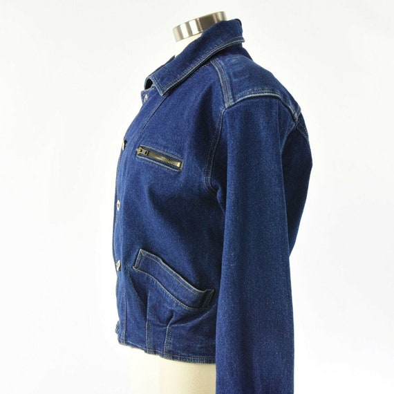 90s Vintage Lizwear Eisenhower Jean Jacket Womens… - image 5