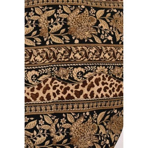 Adrianna Papell Baroque Silk Blazer Womens 8 Vintage Paisley Brown Jacket image 10