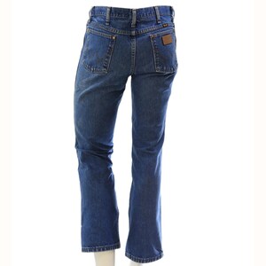 90s Vintage Wrangler Dark Wash Straight Leg Jeans Mens 33x30 South Western Pants image 2