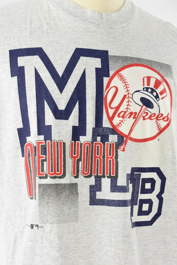 90s Vintage Mens 2XL New York Yankees Tee Shirt H… - image 3