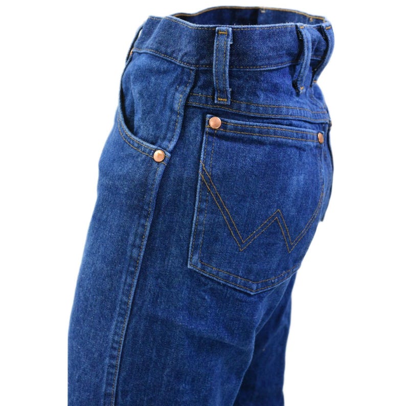 Vintage 90s Wrangler Medium Wash Jeans Womens 2 High Waist Straight Leg XS 34L image 4