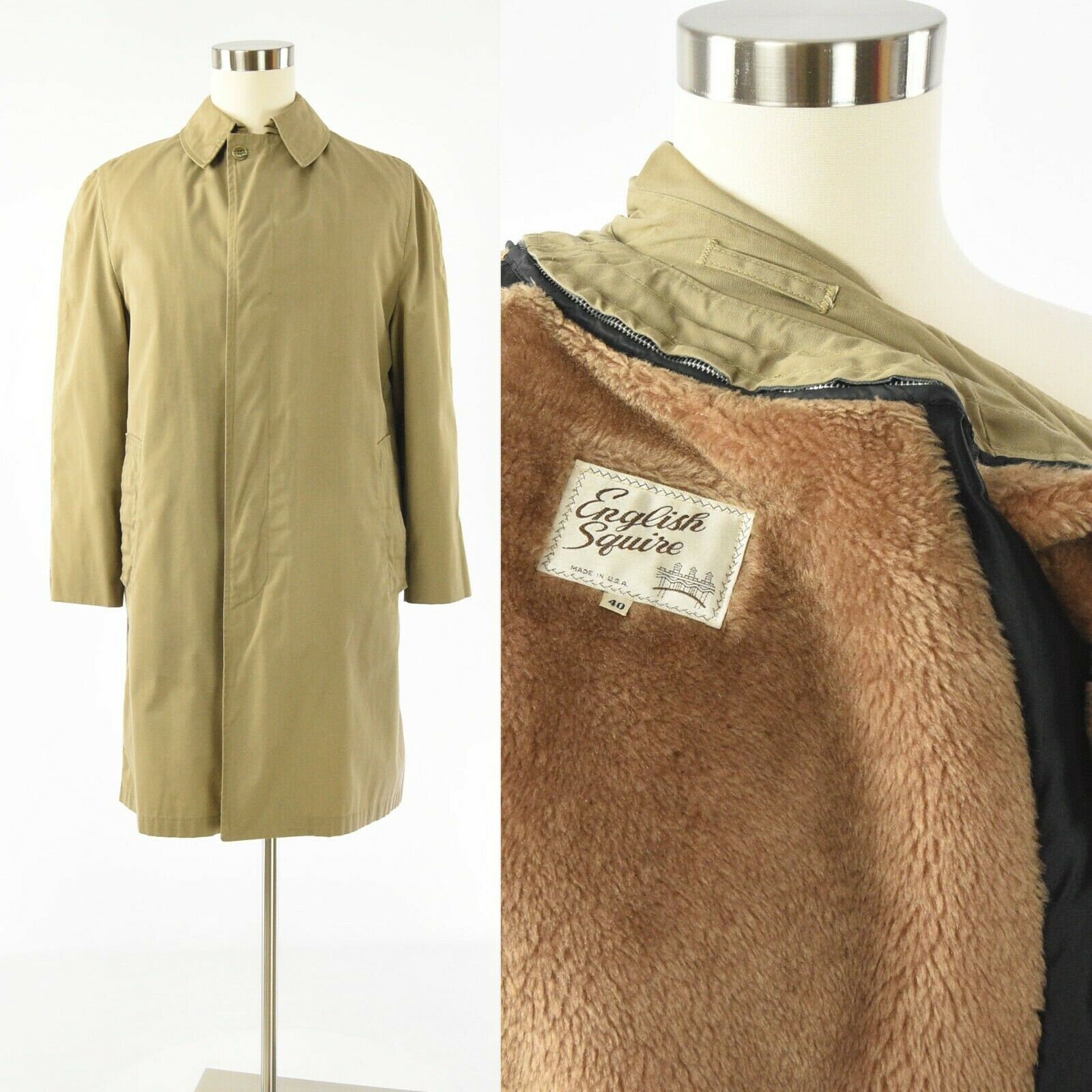 60s Vintage Brown Top Coat Over Coat Mens 40 English Squire - Etsy