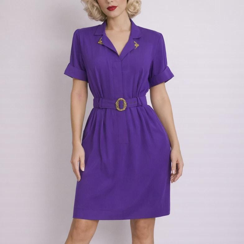 Purple Western Dress - Etsy