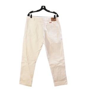 70s Vintage Wrangler White Jeans Mens 38x30 USA Made Western Cowboy Denim Bild 6