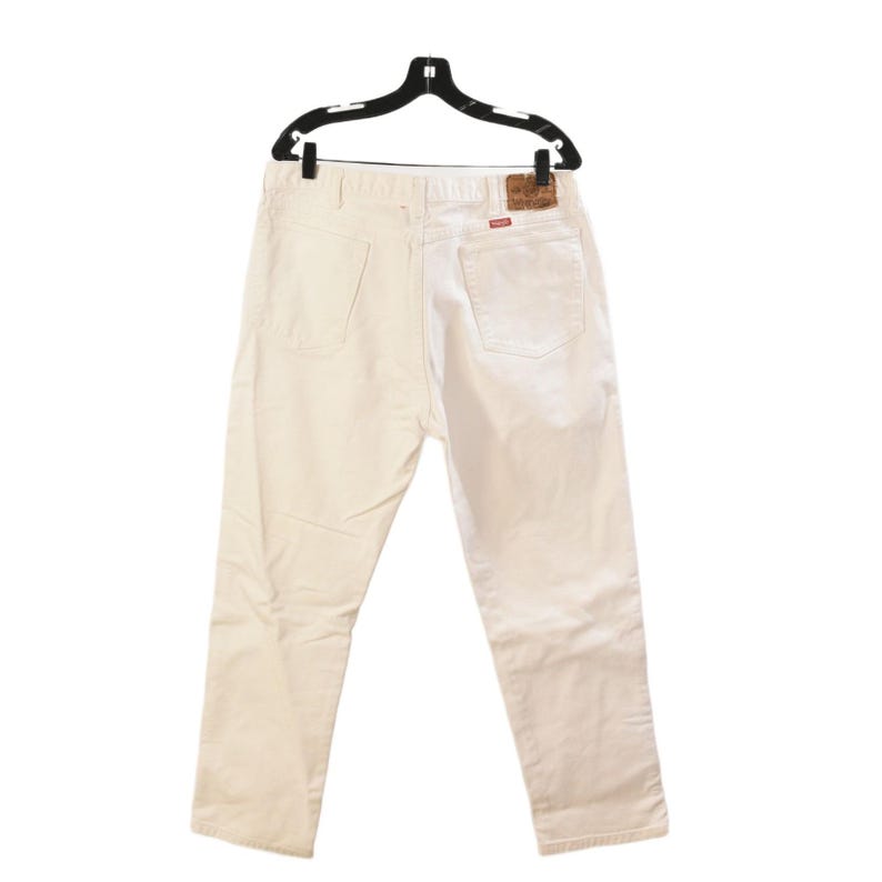 70s Vintage Wrangler White Jeans Mens 38x30 USA Made Western Cowboy Denim Bild 6