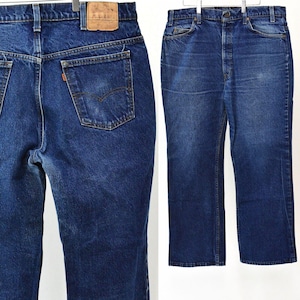 True 70s Vintage Levis # 20517-02 Dark Wash Jeans Mens 40 x 30 Made In USA