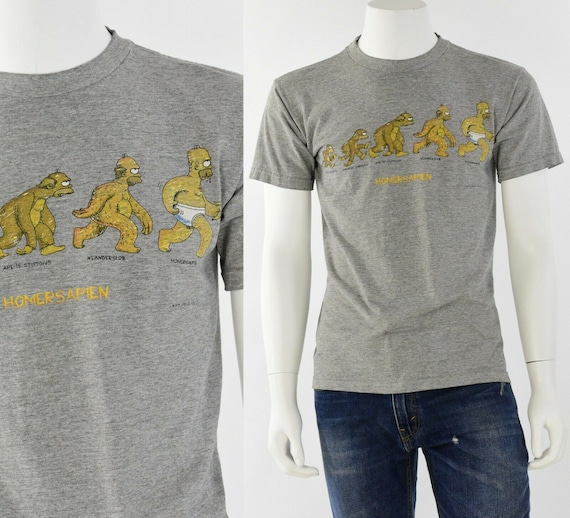 90s Vintage Mens M Homersapien T Shirt Stanley Desantis Homer 