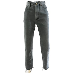 90s Vintage LL Bean Olive Mom Jeans Womens 4 High Waist Tapered Leg Stone Wash Green Denim Y2K Grunge Pants Relaxed Fit Boho Festival Looks