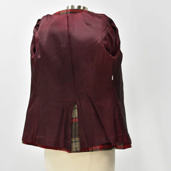 Vintage Preppy plaid statement blazer jacket >>> ^^^