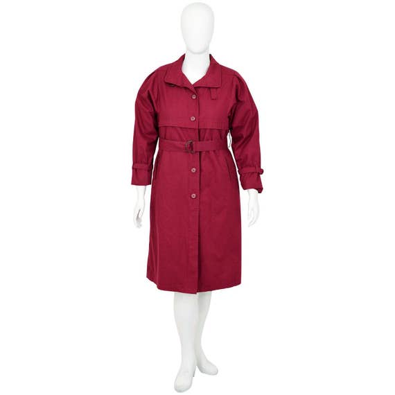 red london fog trench coat