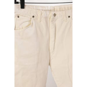 70s Vintage Wrangler White Jeans Mens 38x30 USA Made Western Cowboy Denim Bild 4