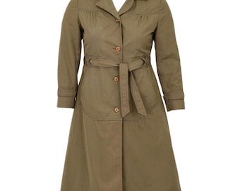 Men's Vintage Brooks Brothers Trench Coat, Wool Lined