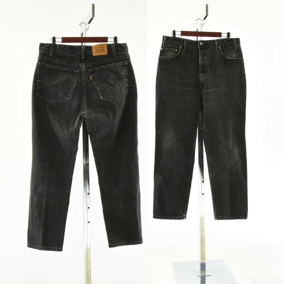 90s Vintage Levis 540 38x30 Jeans Black Stone Was… - image 1
