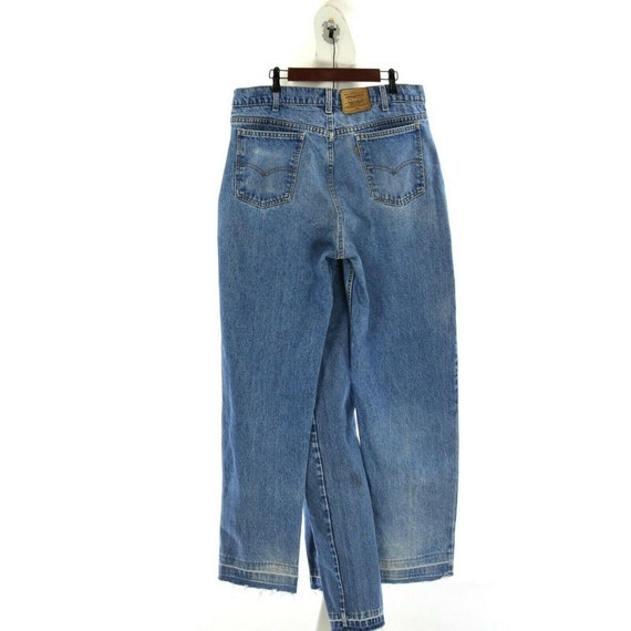 Womens Vintage High Waist Levis Jeans Tapered Leg… - image 9