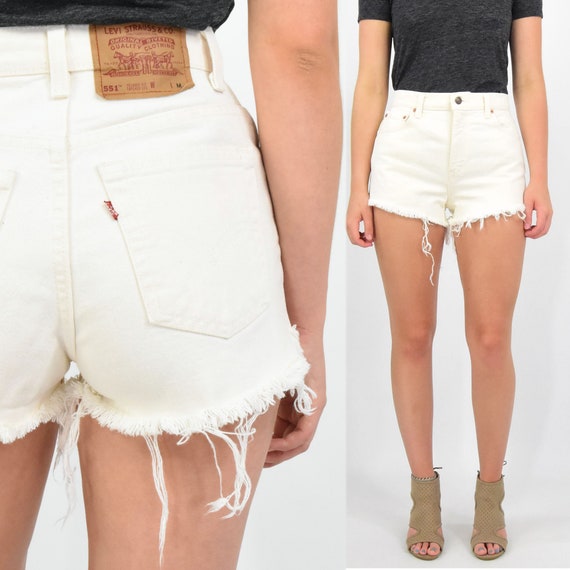 white high waisted levis