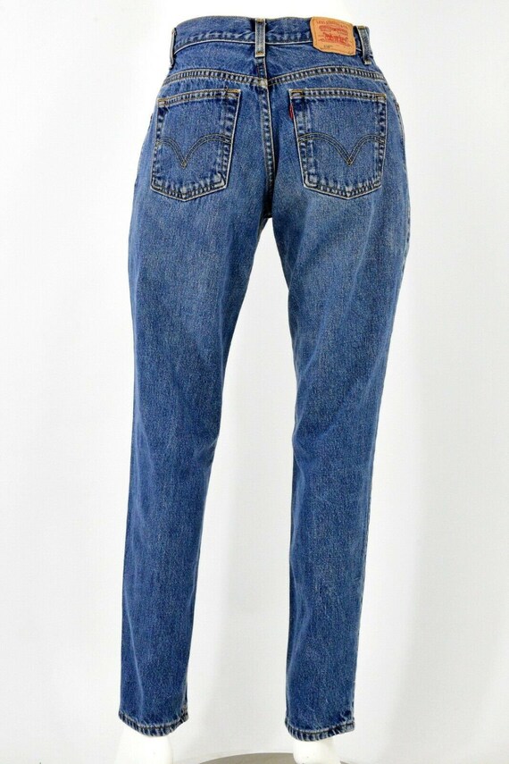 80s Vintage Womens High Waist Levis 550 Jeans Dar… - image 5