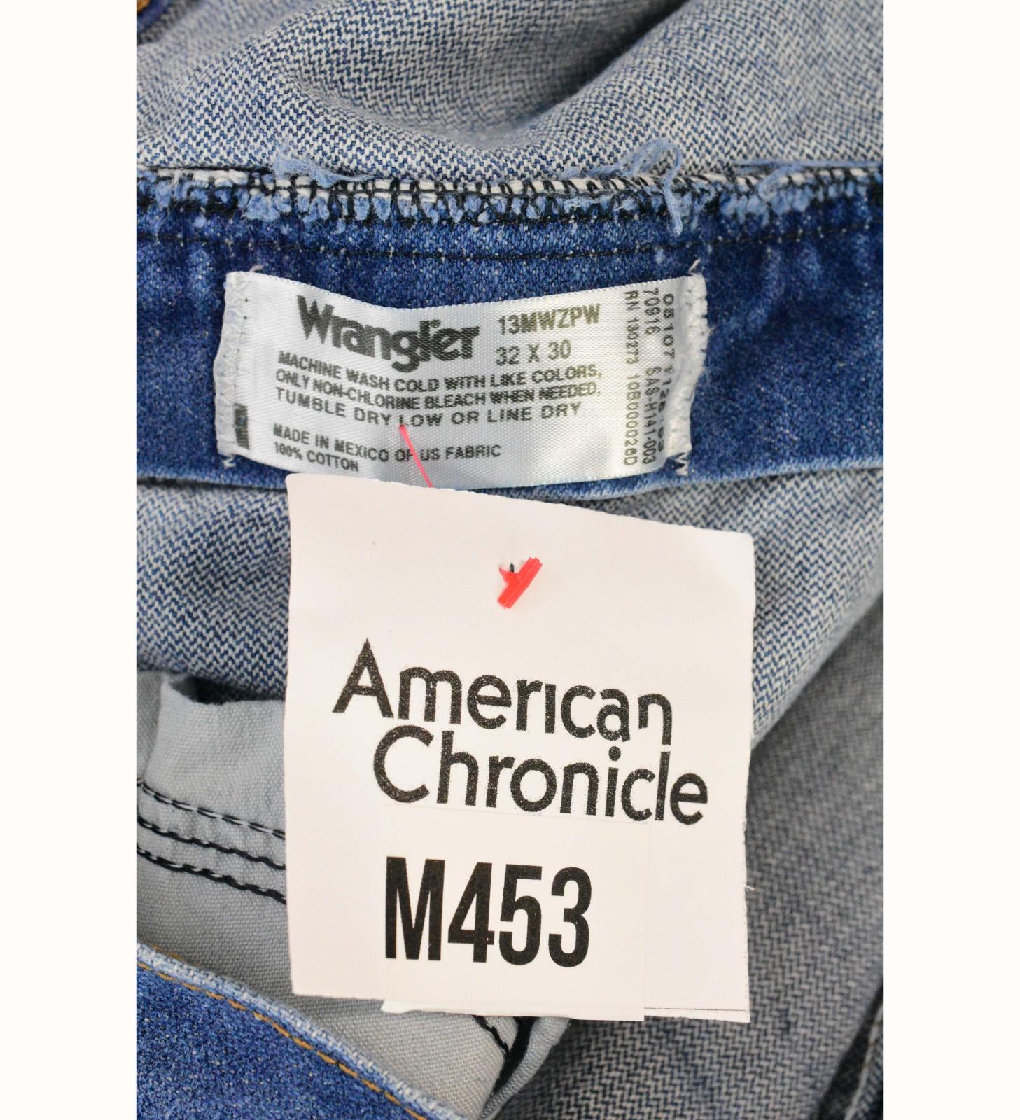90s Vintage Wrangler Cowboy Cut Jeans Mens 32x30 Medium Wash