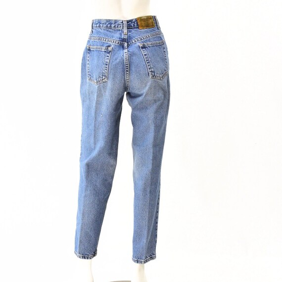 90s Vintage Jeans Dark Wash High Waist Tapered Le… - image 5