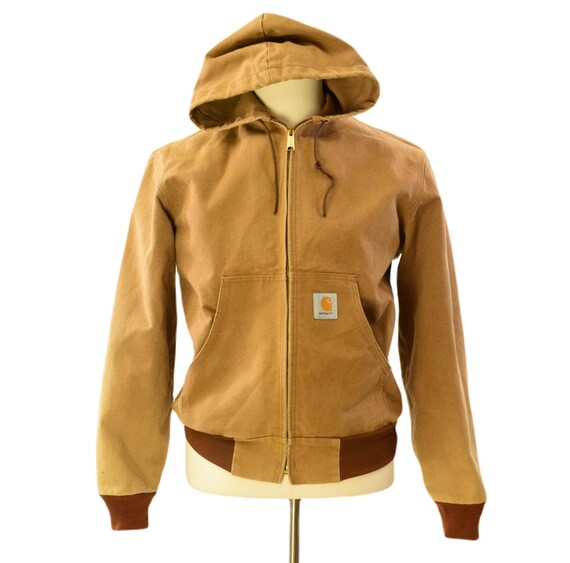 90s Carhartt Duck Cotton Jacket Hooded Made in the USA Mens 90s Carhartt Duck Cotton Jacket Hooded Made in the USA Mens
